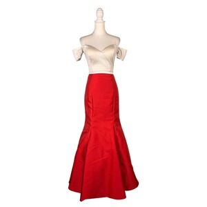 Ángela & Alison 2 Piece Mermaid Crop Set 6 Formal Retro Glam Old Hollywood Prom